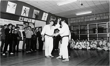 Kyokushin training session